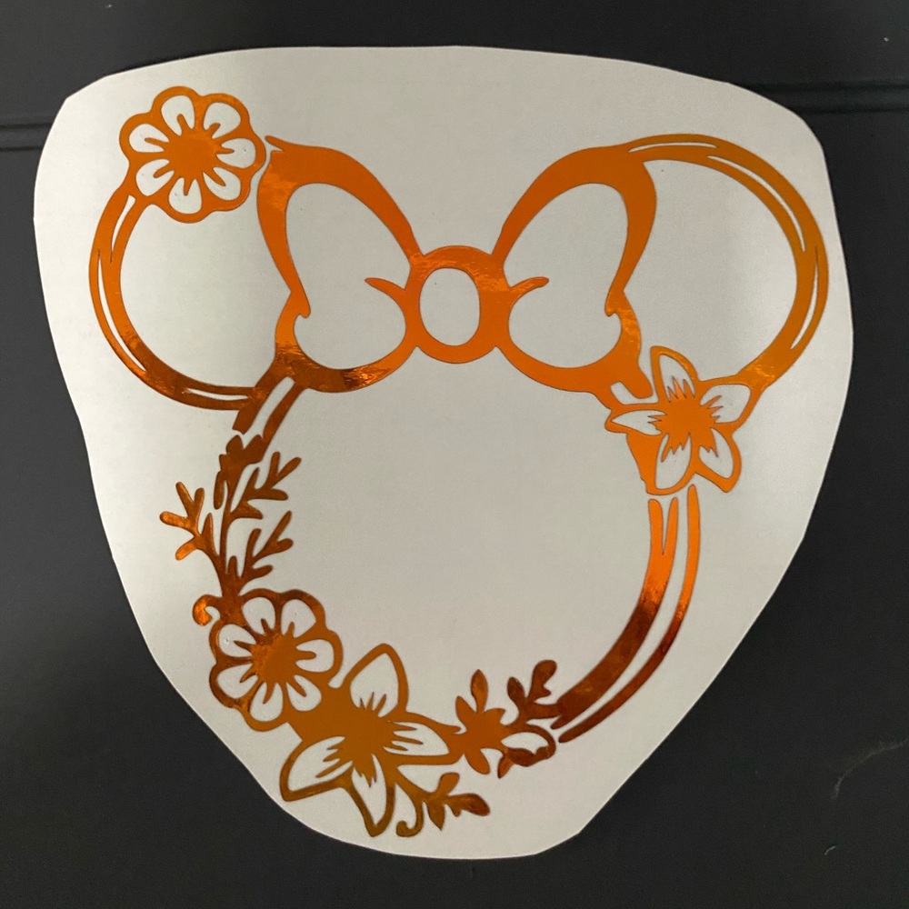 Minnie Flower decal